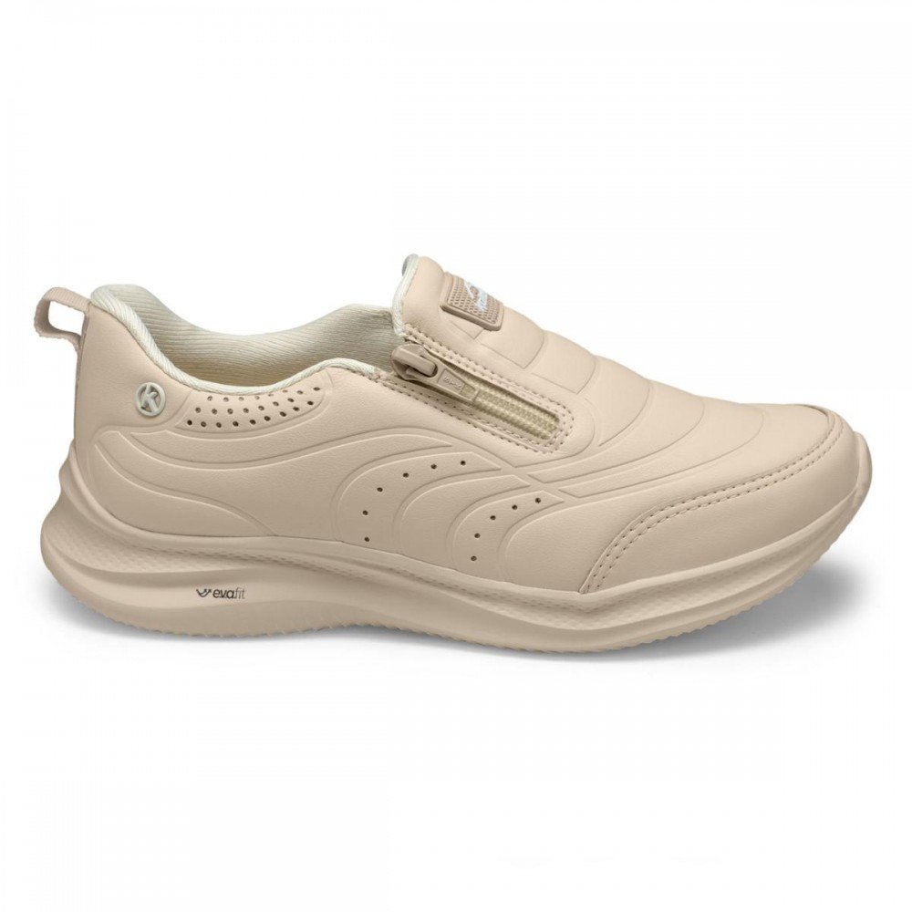 Tenis Kolosh K7032A-0007 Slip On Zíper Feminino