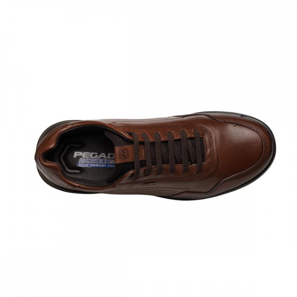 Sapatenis Pegada 126801-02 Casual Masculino Marrom 4