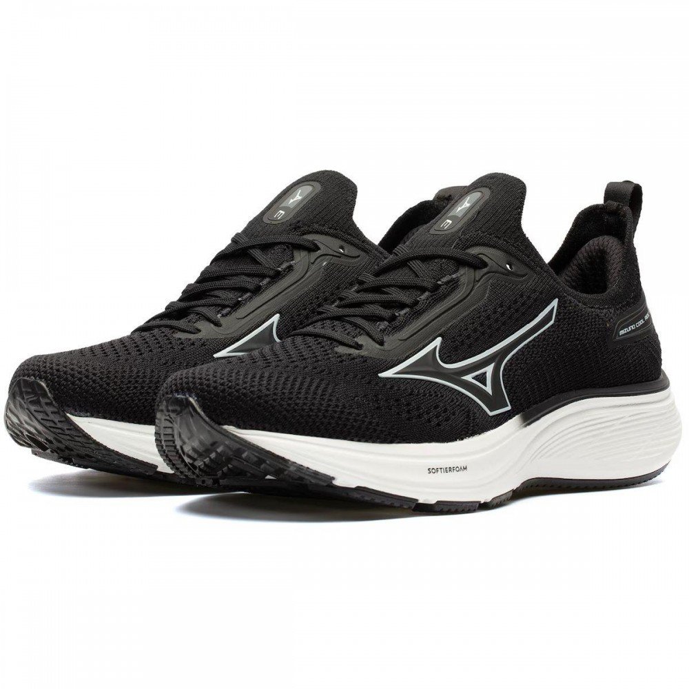 Tenis Mizuno Cool Ride 3 Pret90 Masculino Preto 3