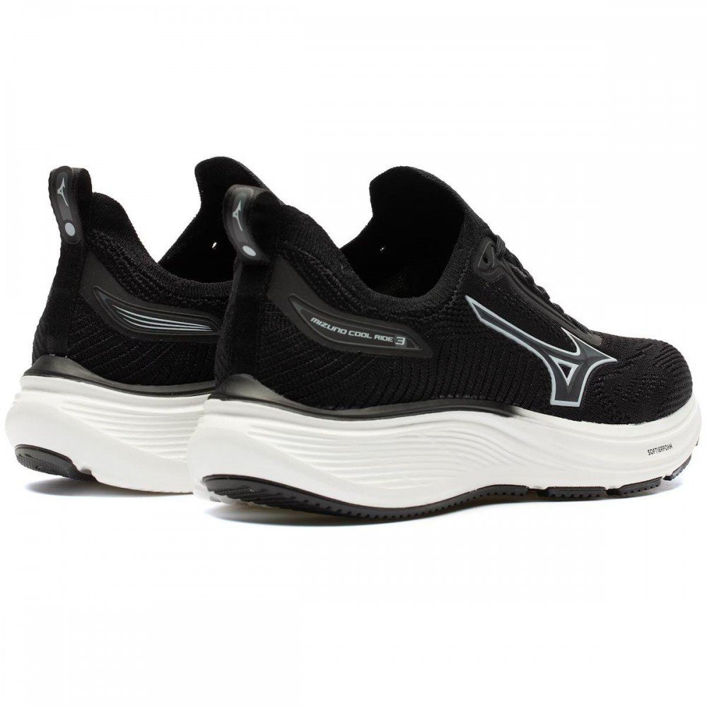 Tenis Mizuno Cool Ride 3 Pret90 Masculino Preto 4
