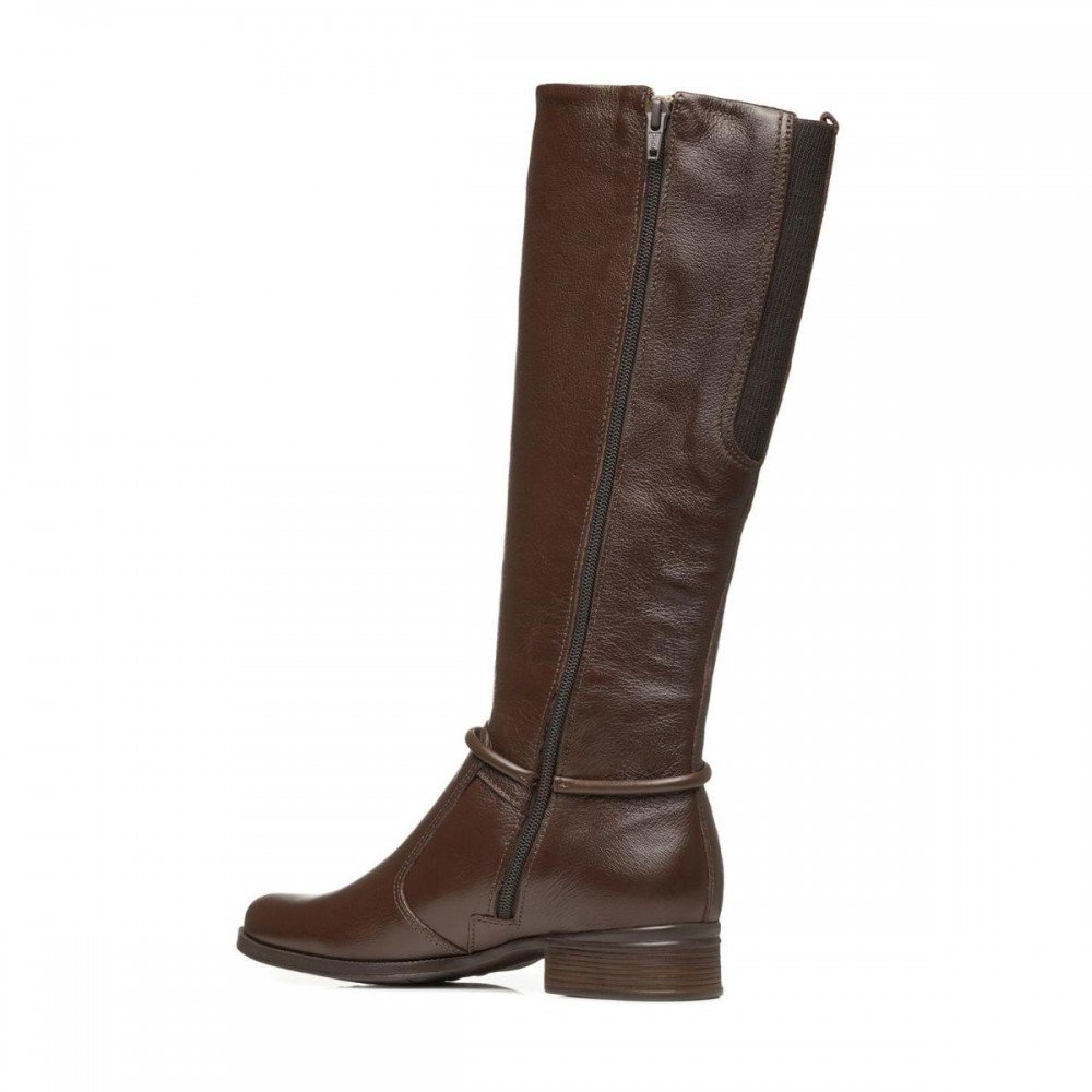 Bota Pegada 282064-05 Montaria Cano Longo Feminino Marrom 2