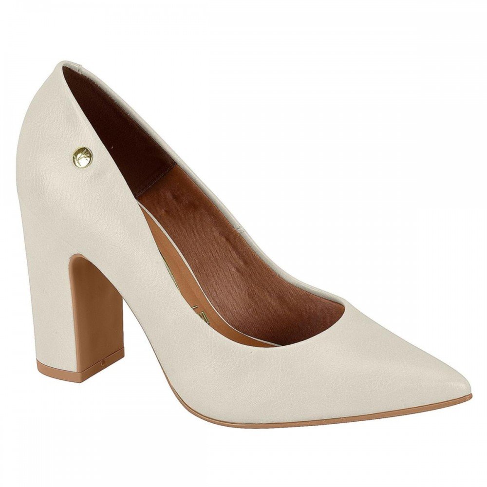 Sapato Vizzano 1285.400.29711 Scarpin Salto Grosso Feminino