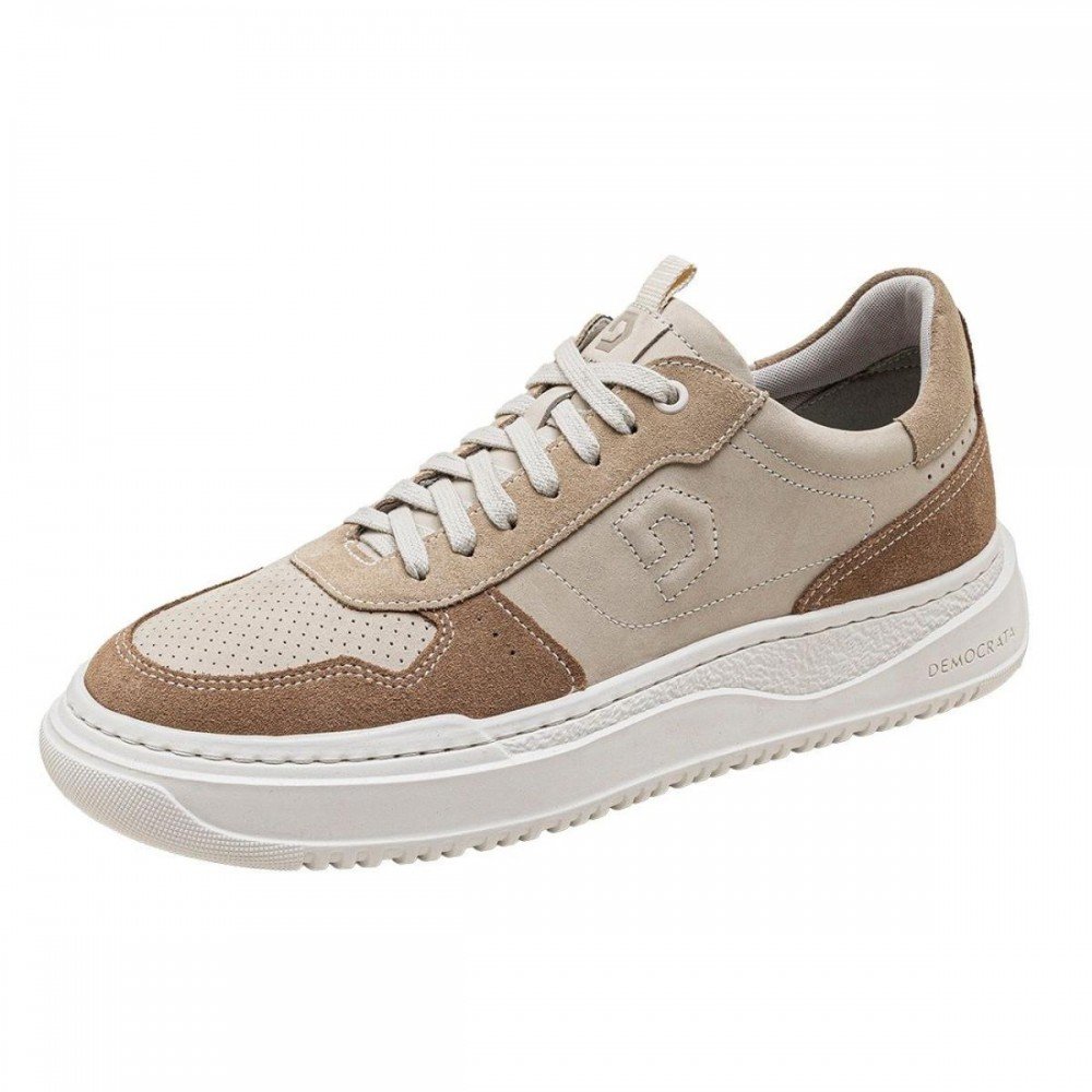 Sapatenis Democrata 240501-015 Block Masculino Bege 1