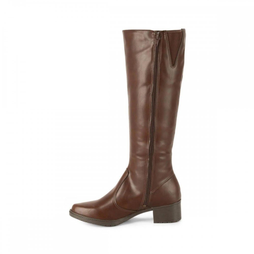 Bota Mississipi J0332 Cano Longo Montaria Feminino Marrom 3