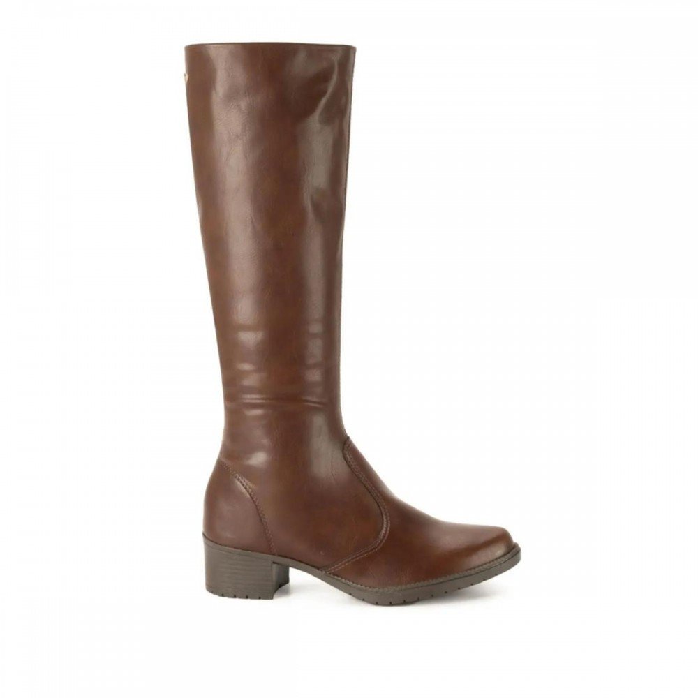Bota Mississipi J0332 Cano Longo Montaria Feminino Marrom 4