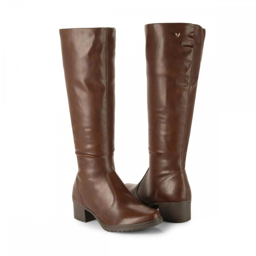 Bota Mississipi J0332 Cano Longo Montaria Feminino Marrom 6