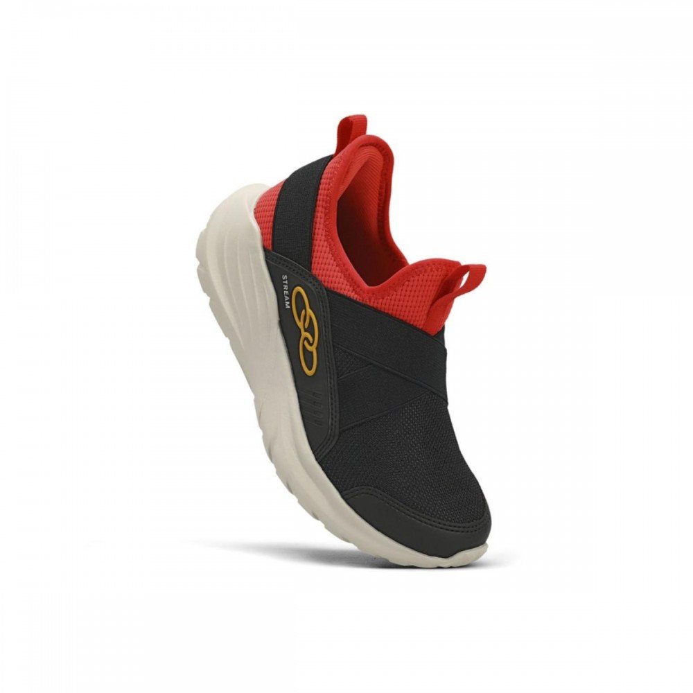 Tenis Olympikus Stream Pt Vmh Infantil Preto 3