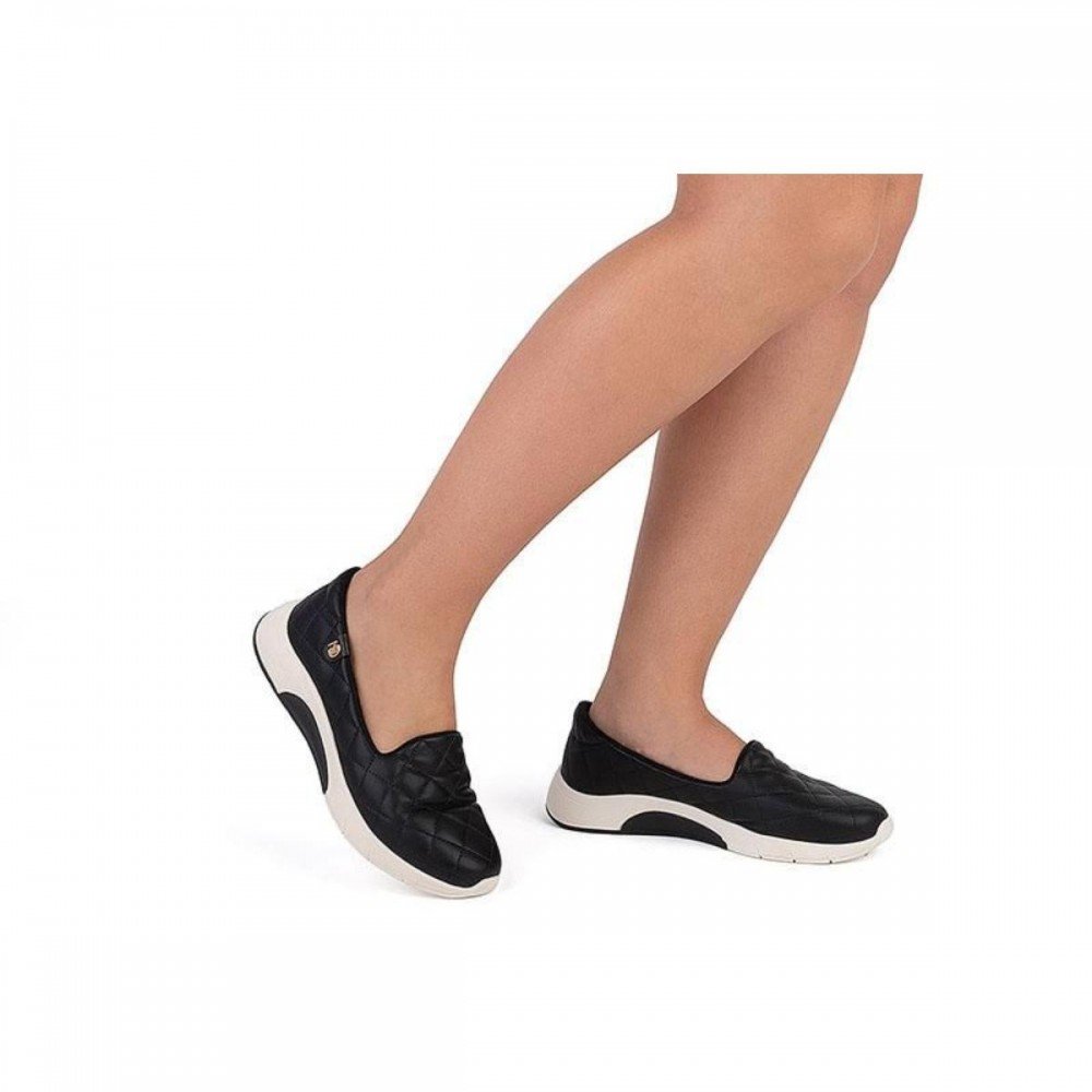 Tenis Modare 7378.221 Slip On Matelassê Feminino Preto 2