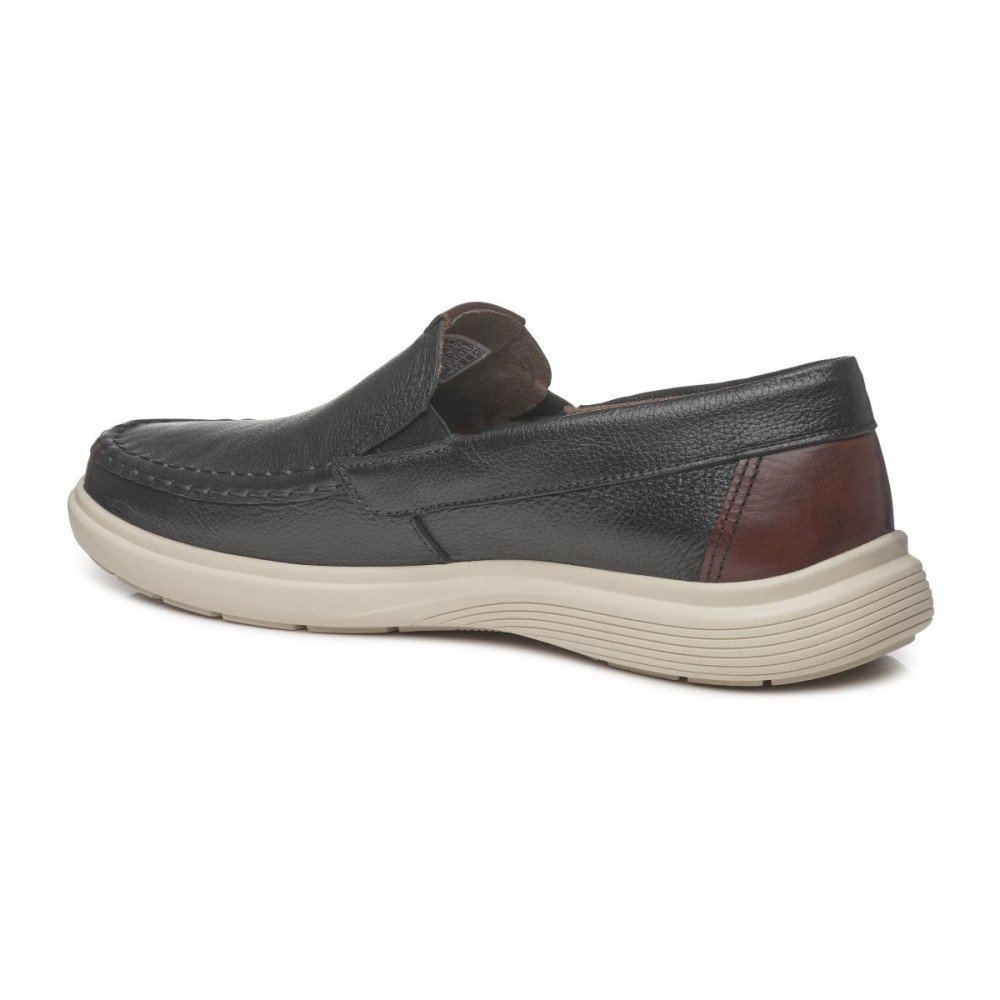 Sapato Pegada 142201-02 Mocassim Masculino Preto 2