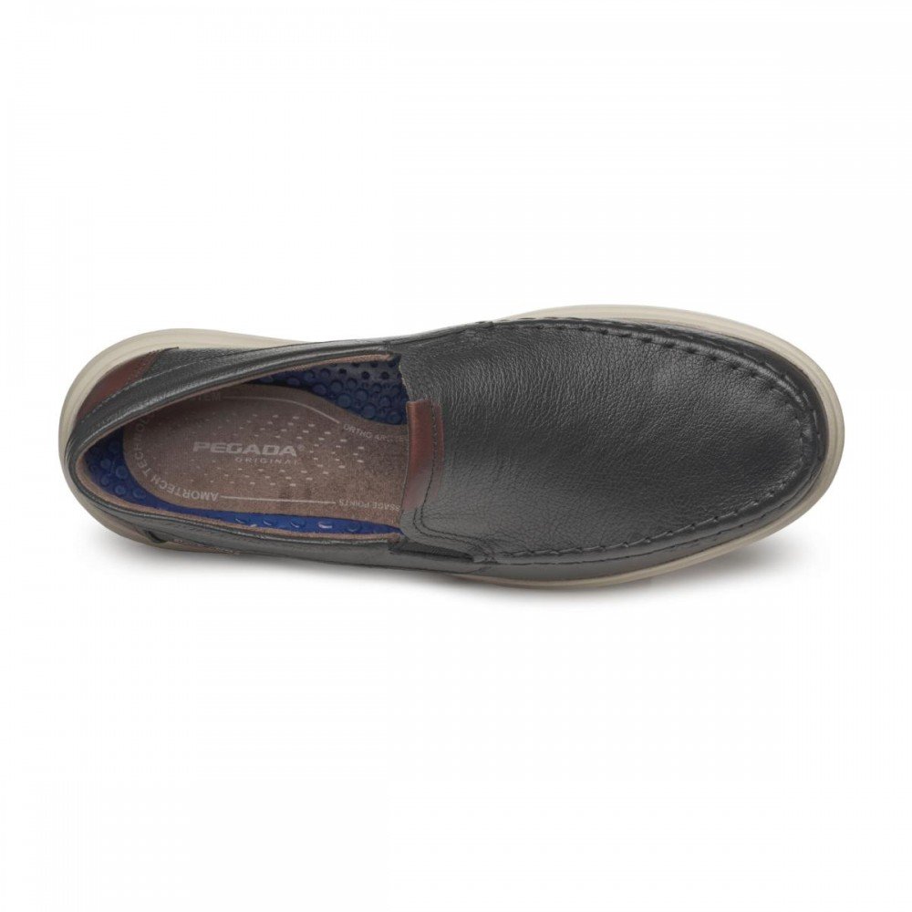 Sapato Pegada 142201-02 Mocassim Masculino Preto 4