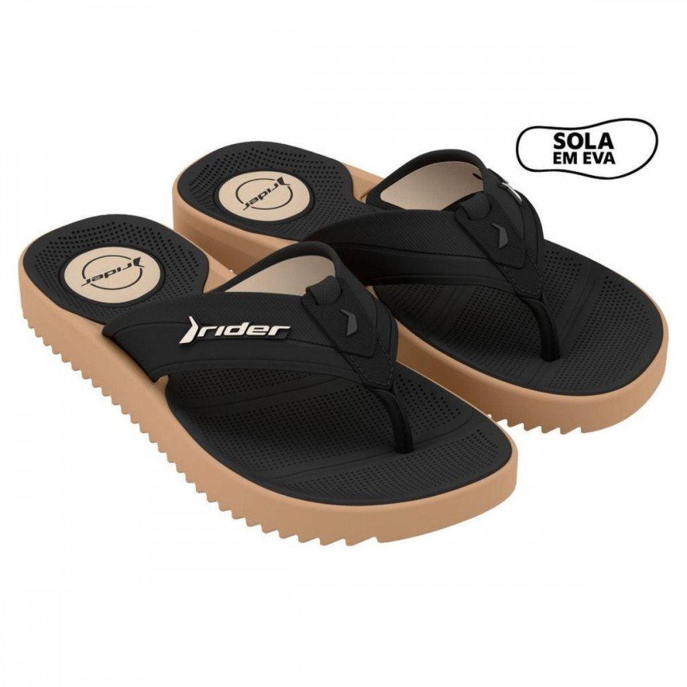 Chinelo Rider 12634 Trace Plus Masculino Preto 2