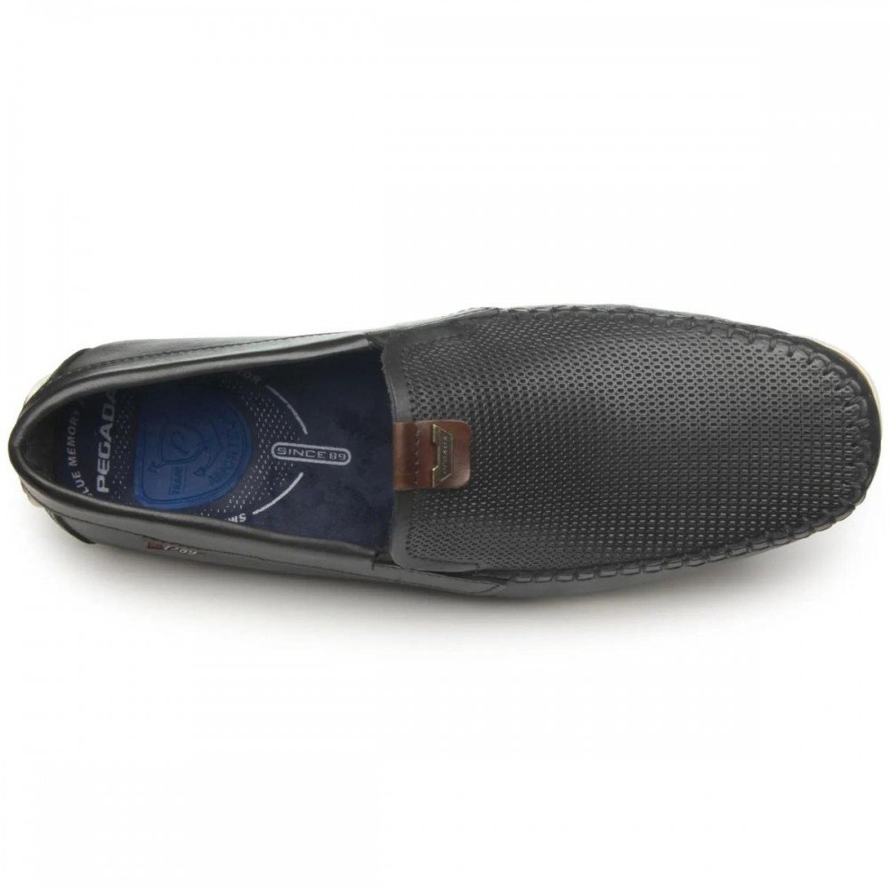 Sapato Pegada 142002-02 Mocassim Masculino Preto 3