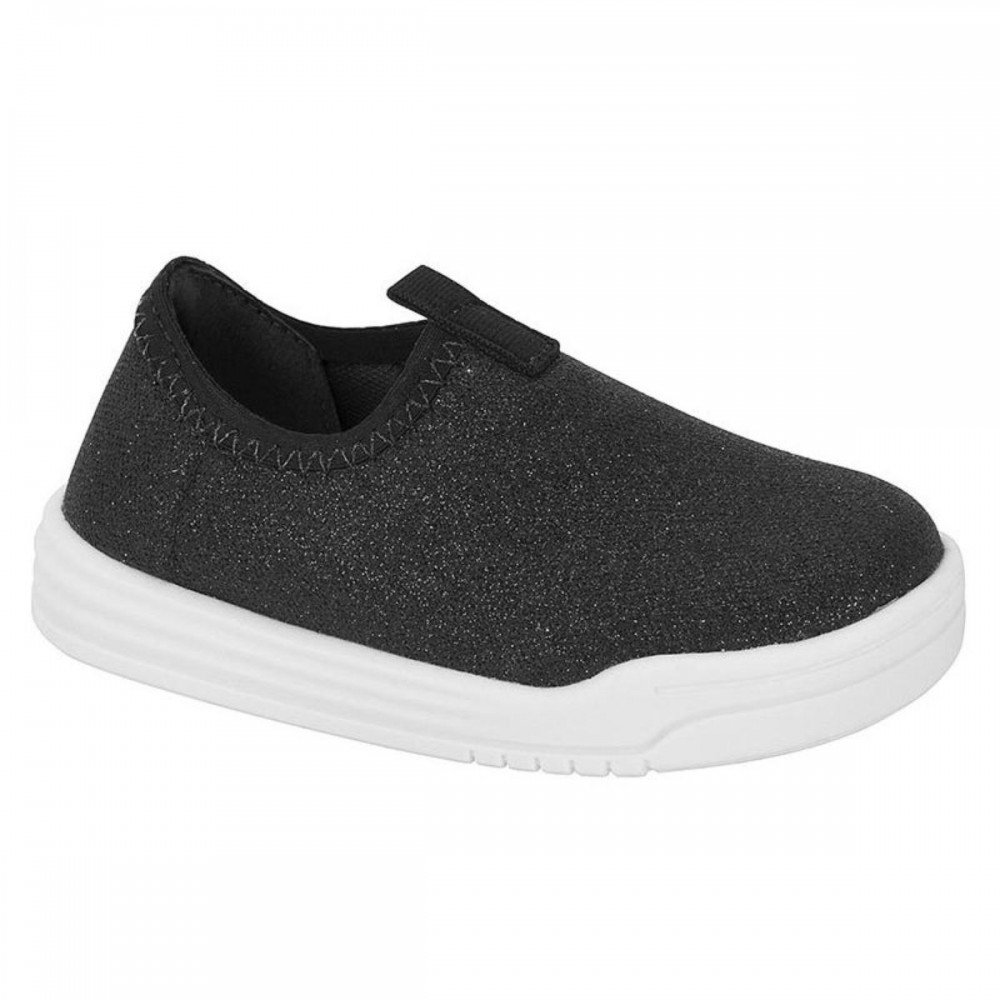 Tenis Molekinha 2745.300 Slipon Calce Fácil Infantil Preto 1