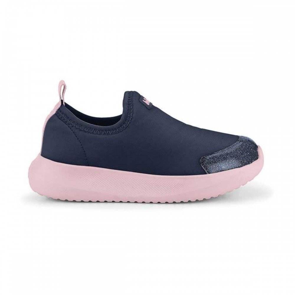 Tenis Bibi 1232145 Flash Lycra Calce Fácil Infantil Azul 3