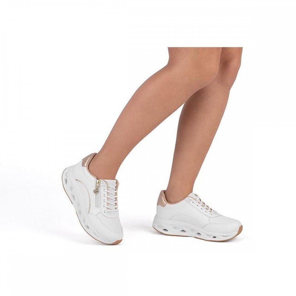 Tenis Modare Ultraconforto 7417.101 Chunky Feminino Branco 2