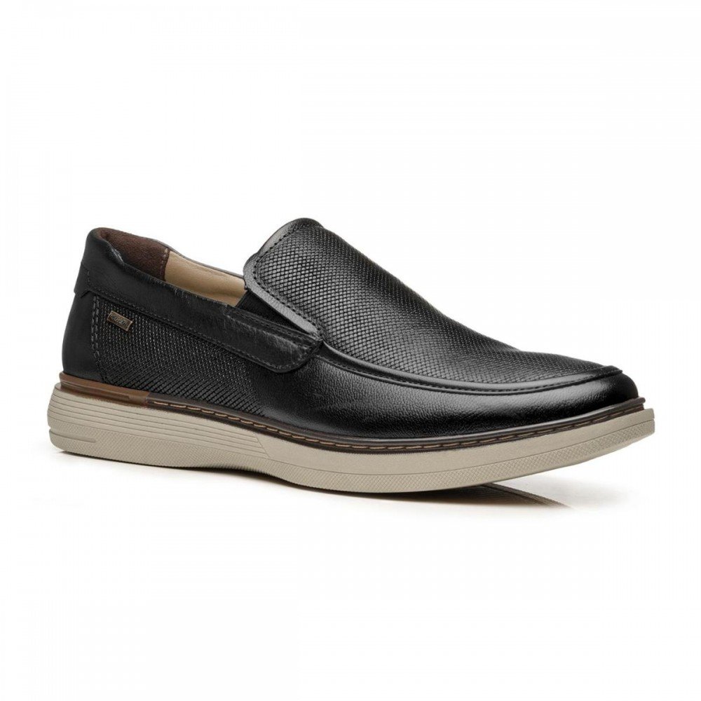 Sapato Pegada 127602-01 Mocassim Masculino Preto 3