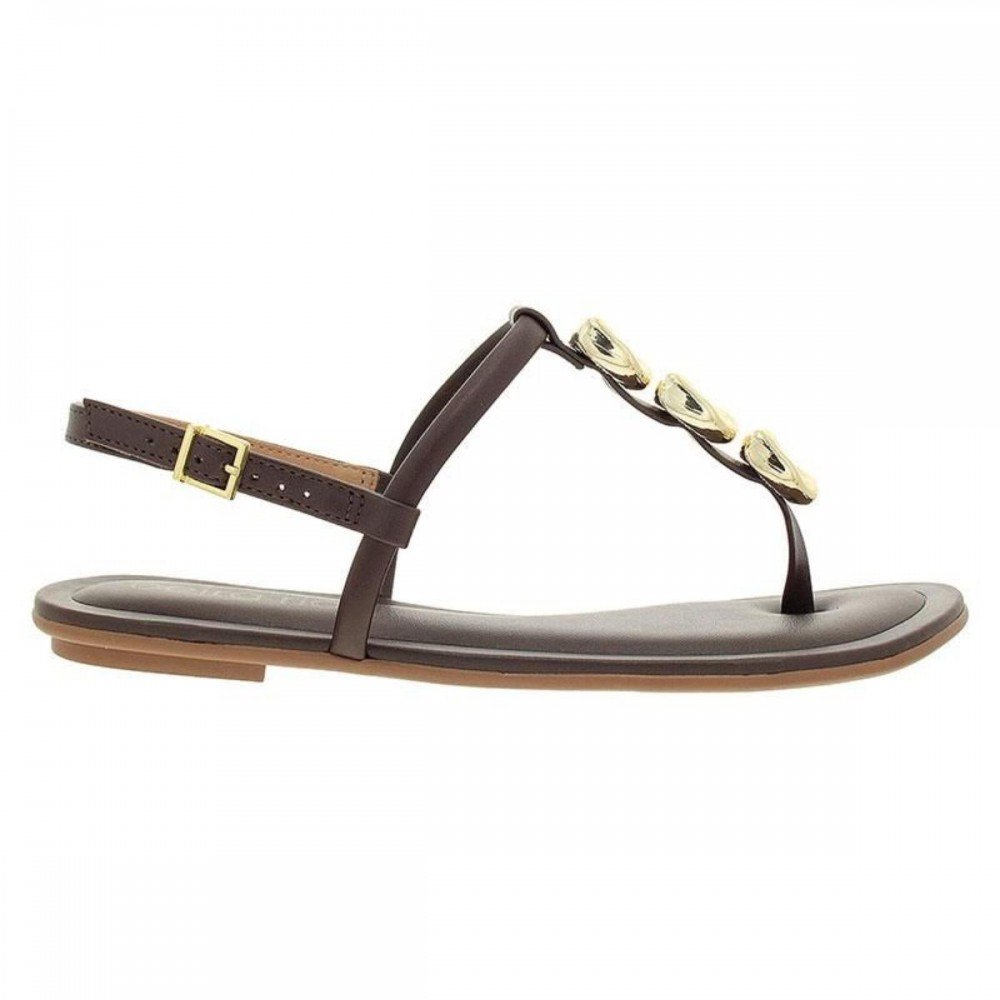 Sandalia Beira Rio 8367.889 Rasteira Feminino Marrom 3
