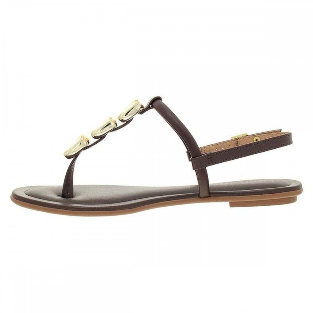 Sandalia Beira Rio 8367.889 Rasteira Feminino Marrom 4