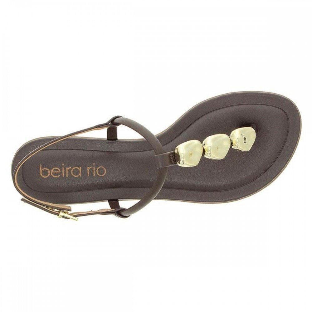 Sandalia Beira Rio 8367.889 Rasteira Feminino Marrom 5