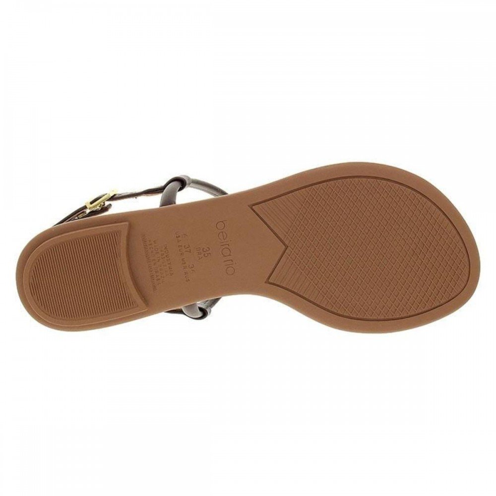 Sandalia Beira Rio 8367.889 Rasteira Feminino Marrom 6