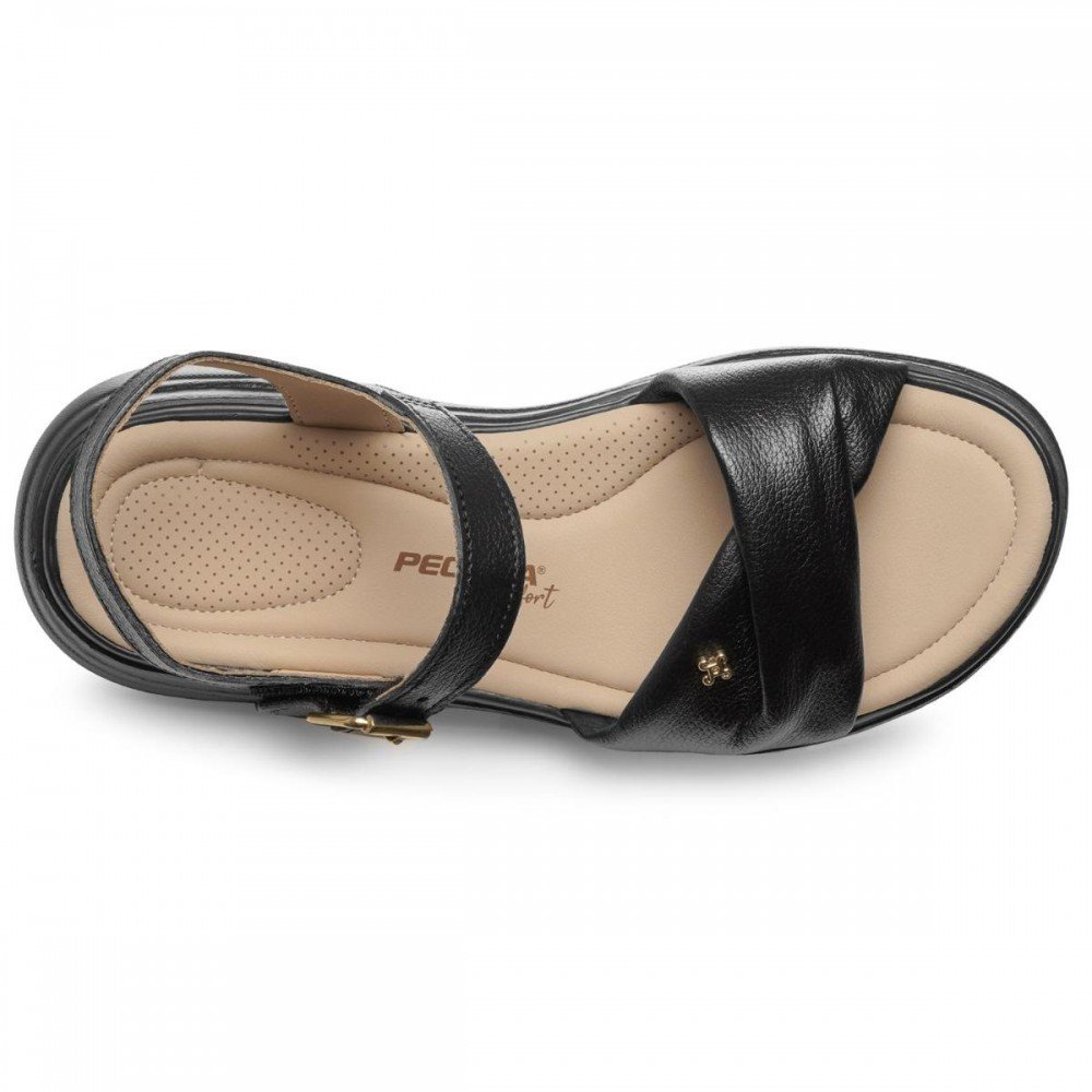 Sandalia Pegada 233005-07 Papete Ortopédica Feminino Preto 4