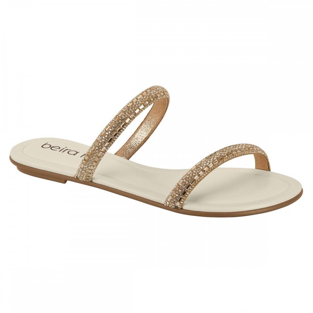 Chinelo Beira Rio 8367.888 Rasteira Feminino Branco 1