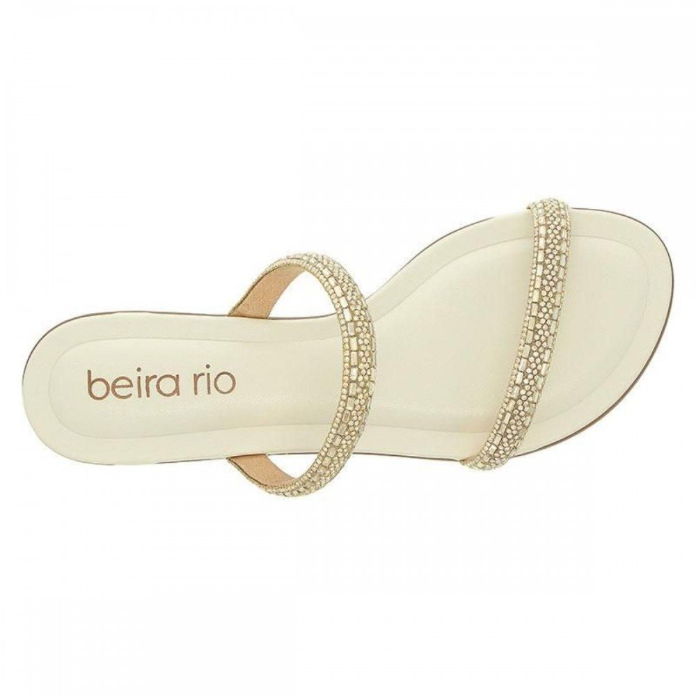 Chinelo Beira Rio 8367.888 Rasteira Feminino Branco 3