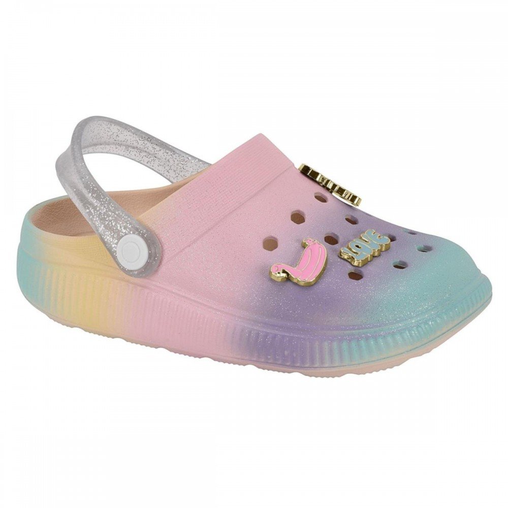 Sandalia Molekinha 2591.408 Babucha Infantil Rosa 1