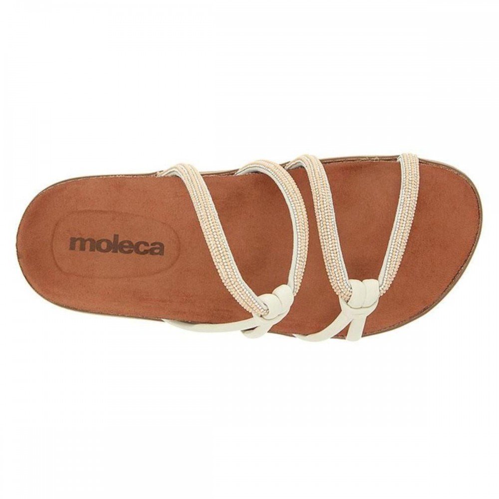 Chinelo Moleca 5500.111 Papete Anatômica Feminino Bege 5