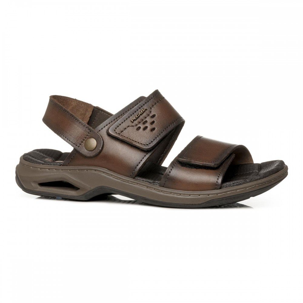 Sandalia Pegada 133238-01 Ortopédico Masculino Marrom 1