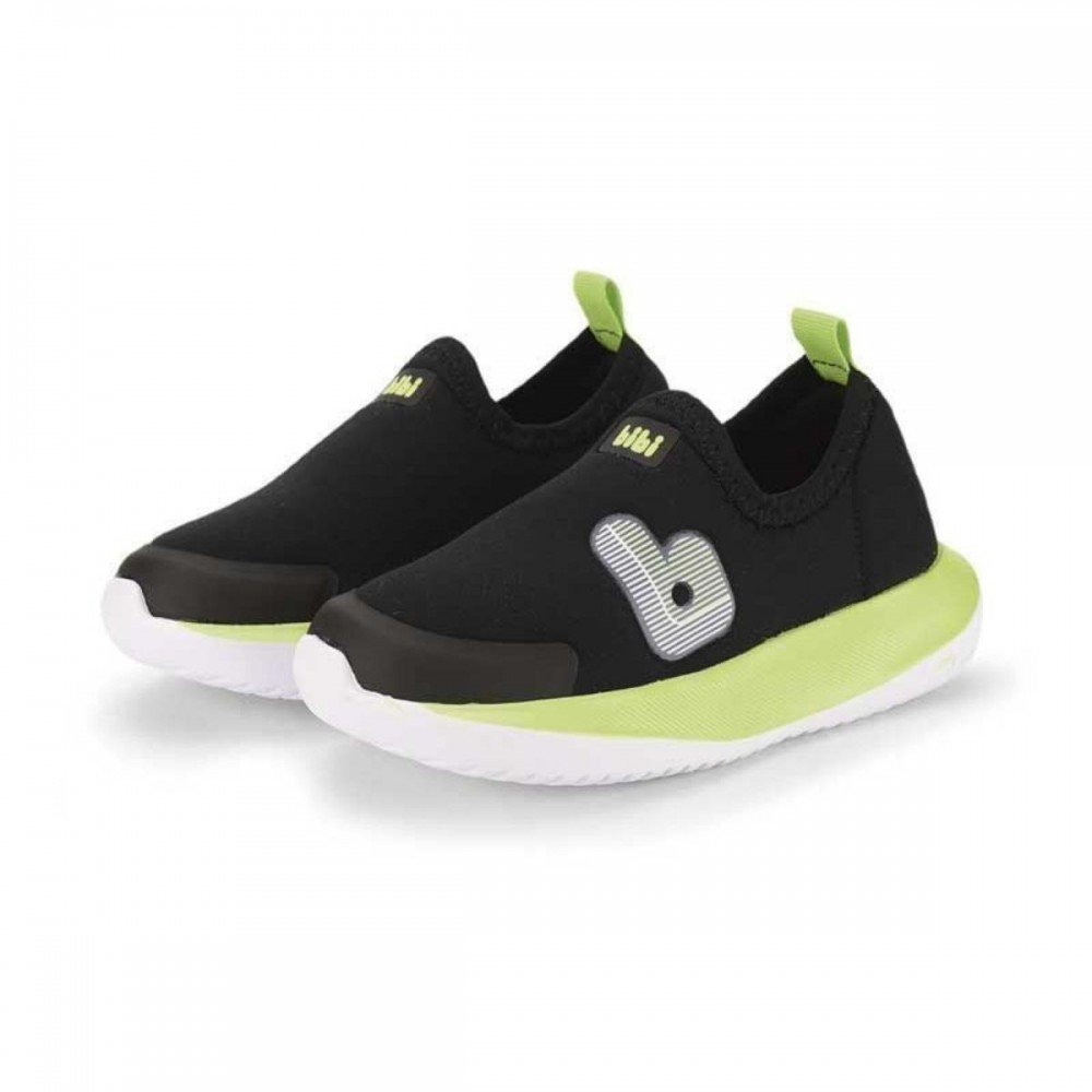 Tenis Bibi 1232293 Flash Lycra Menino Infantil Preto 2