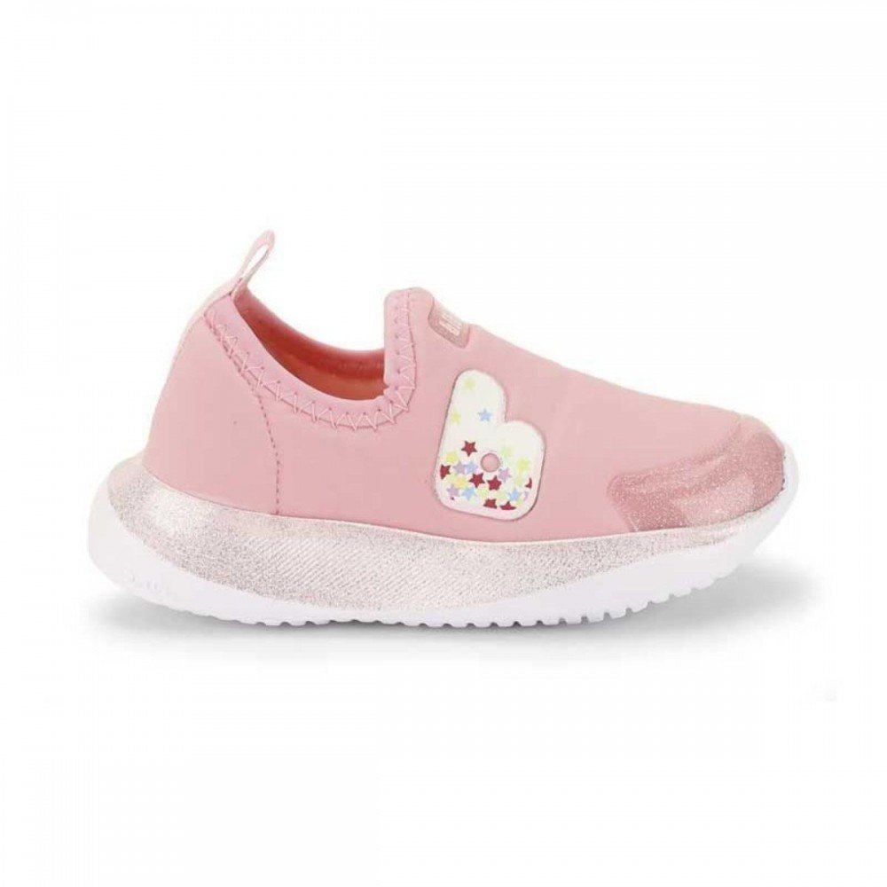 Tenis Bibi 1232294 Flash Lycra Menina Infantil Rosa 4