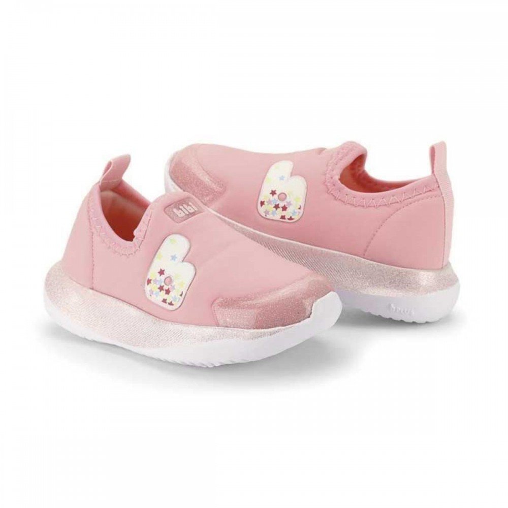Tenis Bibi 1232294 Flash Lycra Menina Infantil Rosa 5