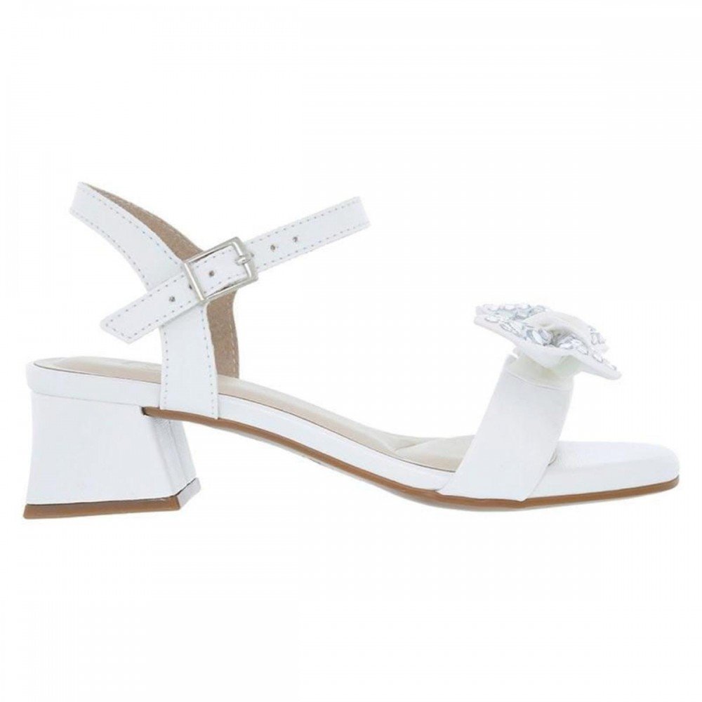 Sandalia Molekinha 2347.138 Salto Grosso Infantil Branco 2