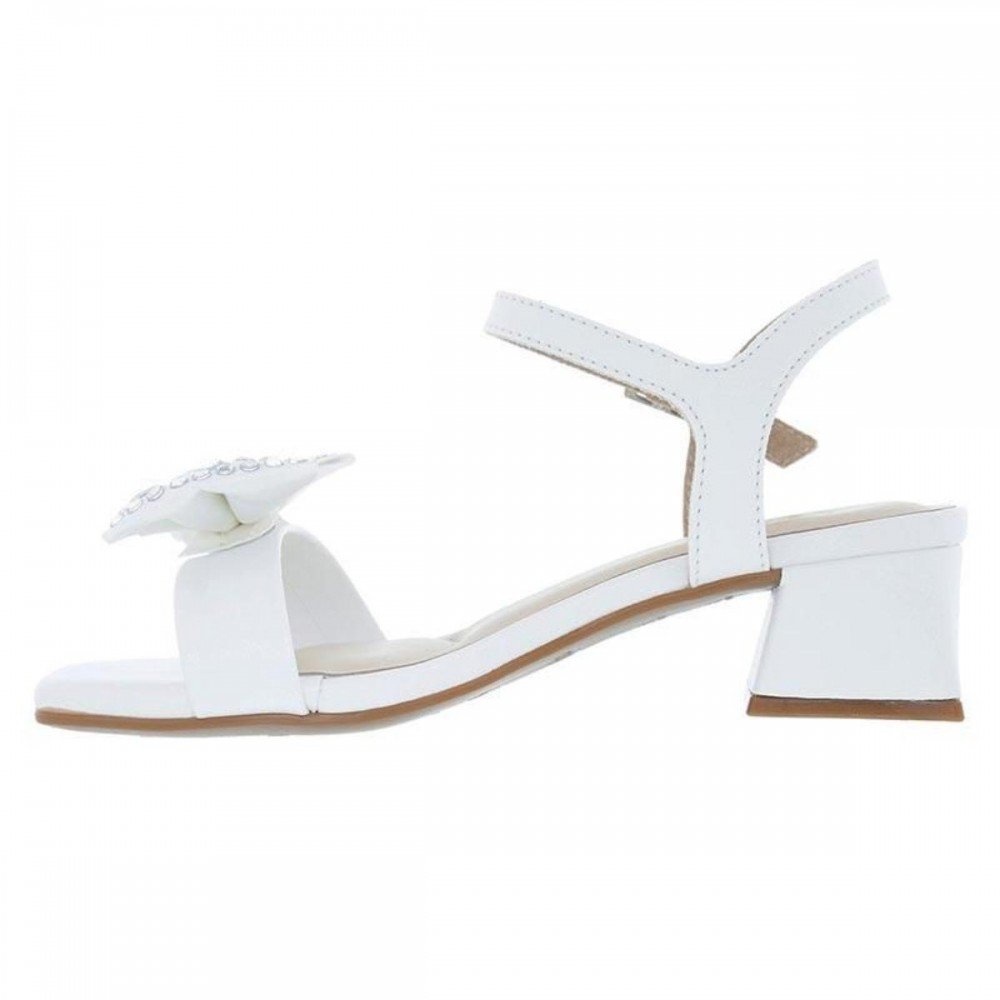Sandalia Molekinha 2347.138 Salto Grosso Infantil Branco 3