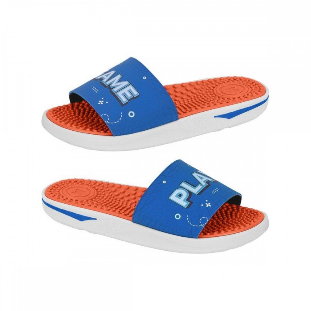 Chinelo Molekinho 2421.132 Slide Menino Infantil Azul 4