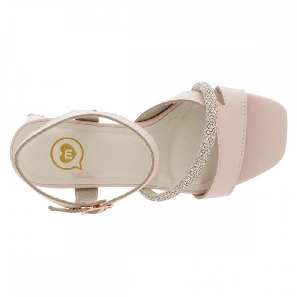 Sandalia Molekinha 2347.137 Salto Grosso Infantil Rosa 2