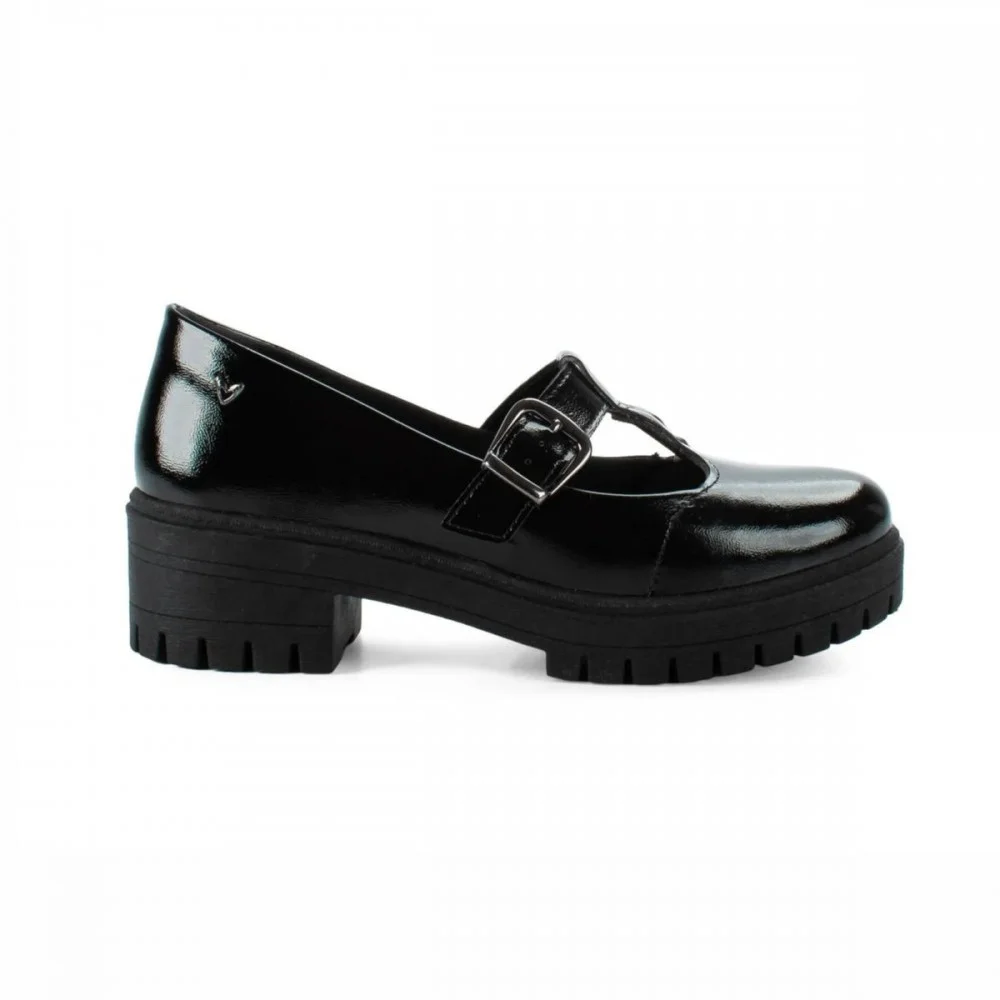Sapato Mississipi J0853 Loafer Mary Jane Boneca Feminino Preto 3