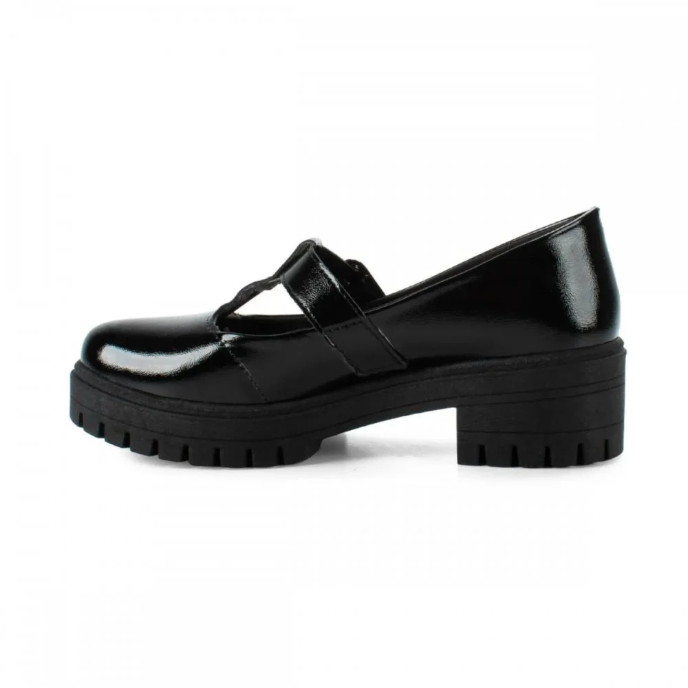 Sapato Mississipi J0853 Loafer Mary Jane Boneca Feminino Preto 4