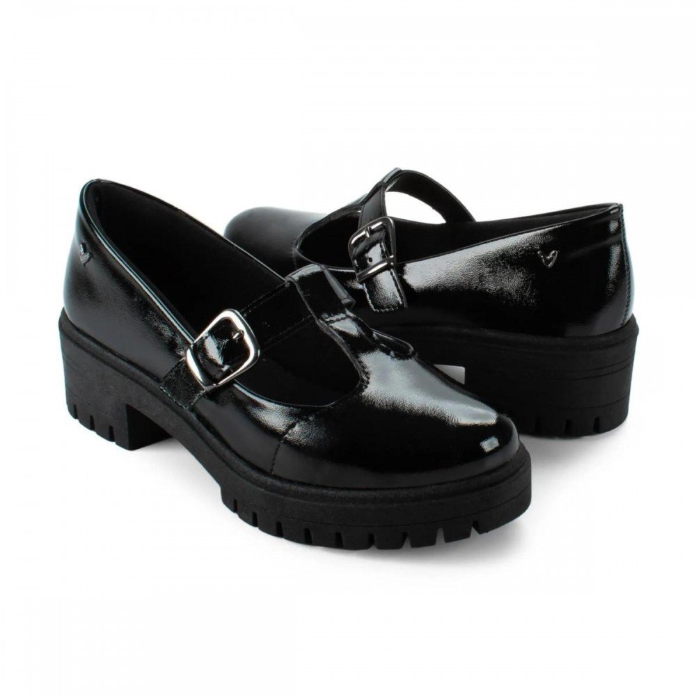 Sapato Mississipi J0853 Loafer Mary Jane Boneca Feminino Preto 7
