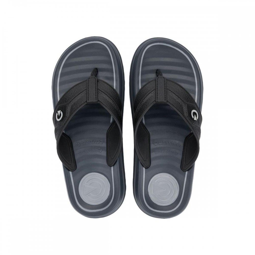 Chinelo Cartago 12706 Ravena Dedo Masculino Preto 2
