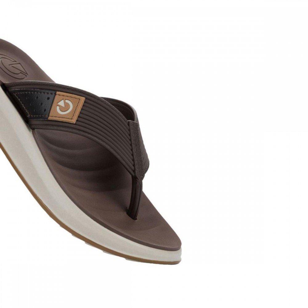 Chinelo Cartago 12725 Sydney Dedo Masculino Marrom 4