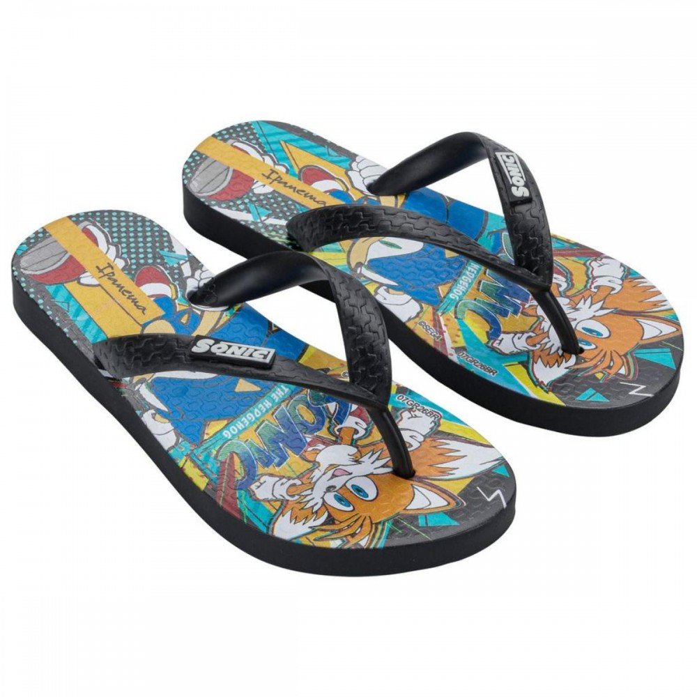 Chinelo Ipanema 27412 Sonic Lets Infantil Preto 2