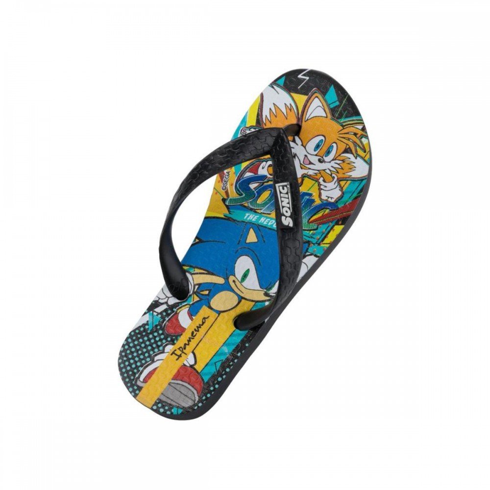 Chinelo Ipanema 27412 Sonic Lets Infantil Preto 4
