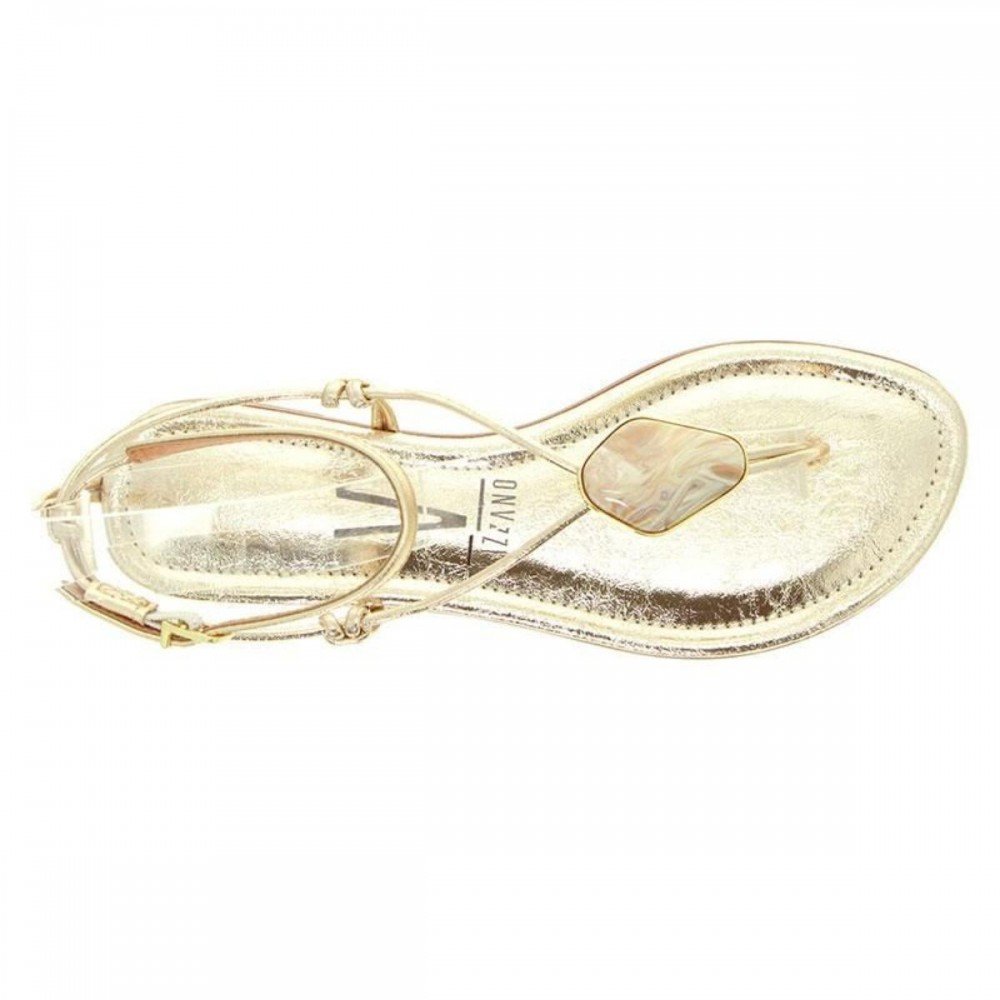 Sandalia Vizzano 6235.1826 Rasteira Dedo Feminino Dourado 4