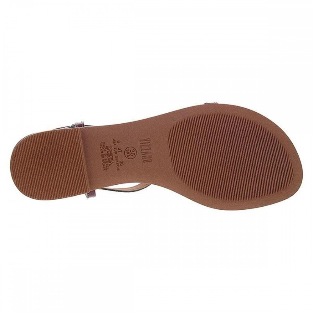 Sandalia Vizzano 6235.1826 Rasteira Dedo Feminino Dourado 5