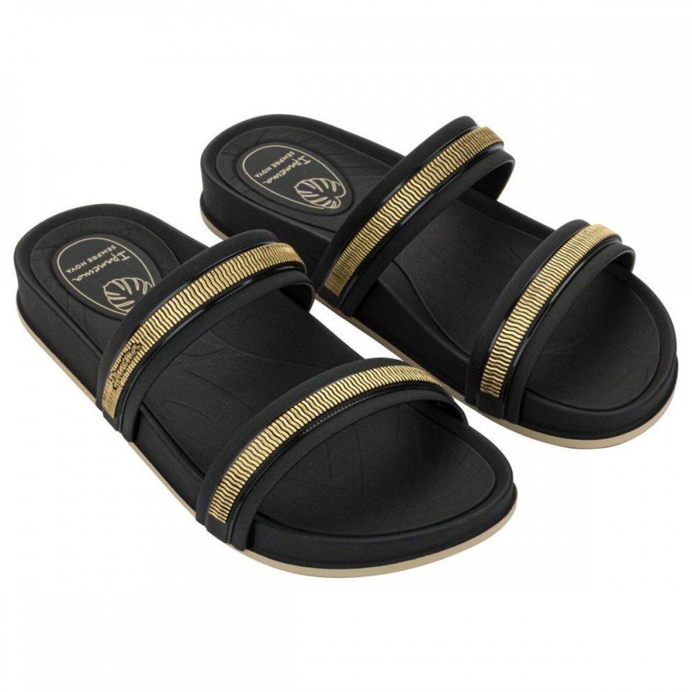 Chinelo Ipanema 27595 Shine Slide Feminino Preto 2