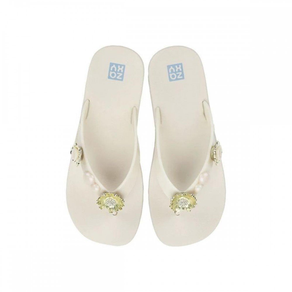 Chinelo Zaxy 19462 Flip Feminino Branco 3