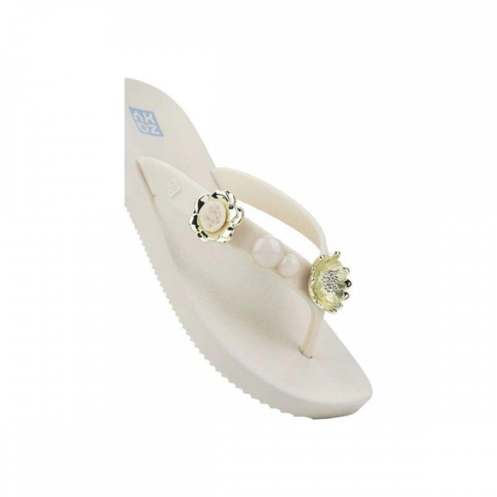 Chinelo Zaxy 19462 Flip Feminino Branco 4