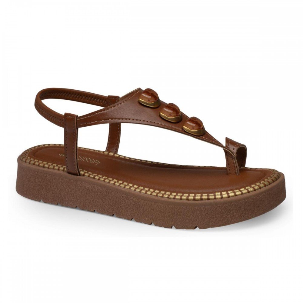 Sandalia Mississipi J2013 Flatform Dedo Feminina